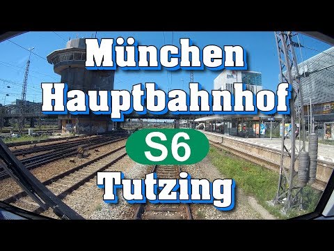 Führerstandsmitfahrt 2019 S-Bahn München - S6 Hauptbahnhof - Tutzing (Baustellenverkehr) (Ballon)