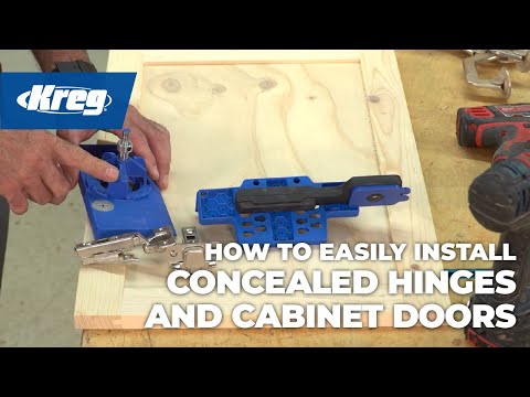 How to easily install concealed hinges & cabinet doors