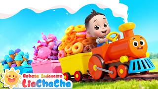 Download lagu Toot Toot! Kereta Api Makanan🚂🍧🍩🍰| lagu Makanan | Lagu Anak-anak |  LiaChaCha Bahasa Indonesia mp3