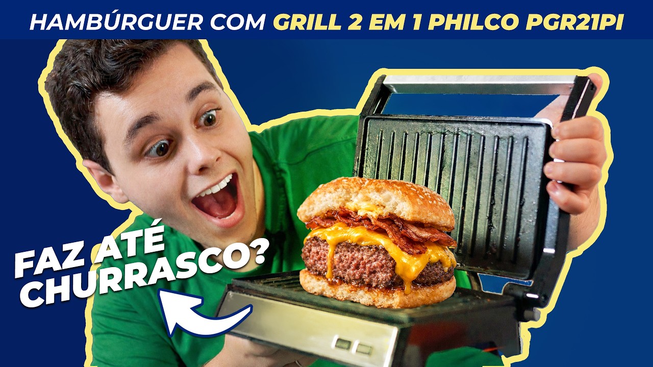 Miniatura da avaliação em vídeo de Sanduicheira Grill WAP Inox WS1000 2 em 1 1000W