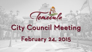 preview picture of video 'City Council Meeting - February 24, 2015'