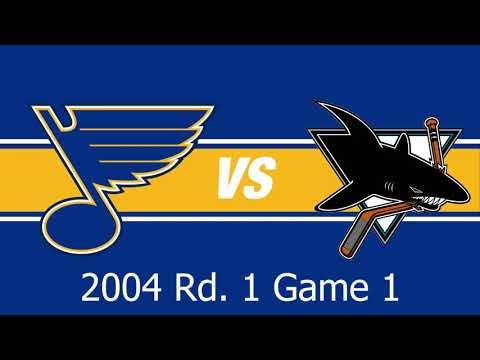 Highlights: Blues at Sharks: 2004 Game 1 West Quarterfinals