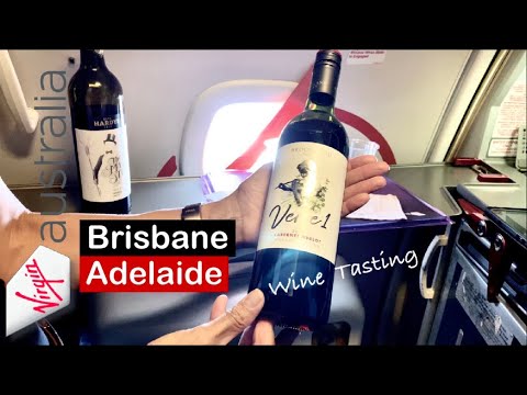 Wine Tasting Onboard VIRGIN AUSTRALIA BUSINESS Class