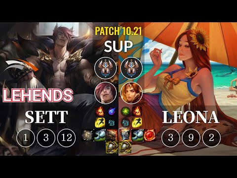 HLE Lehends Sett vs Leona Sup - KR Patch 10.21