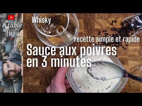 sauce aux poivres en 3 minutes