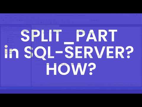 Split_part Function In Sql Server How