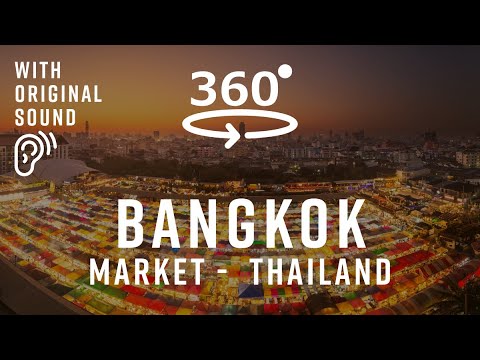 Market District – Bangkok, Thailand 🇹🇭 | Walking Tour 360°