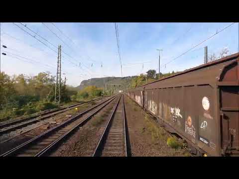 Führerstandsmitfahrt / Cabview  rechte Rheinstrecke Neuwied - Bonn Beuel / Video 125-4K Video