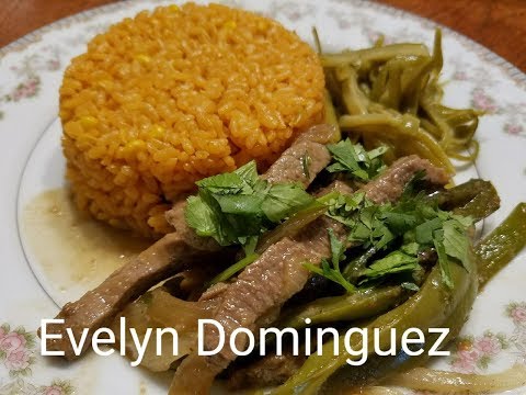 Fajitas de Res Marinadas en Salsa Asiatica