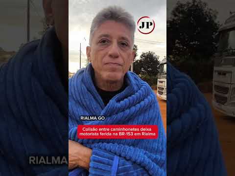 Acidente na BR-153 entre duas caminhonetes, deixa uma mulher ferida em Rialma