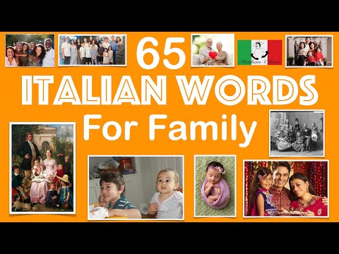 Italian Vocabulary - FAMILY and RELATIVES