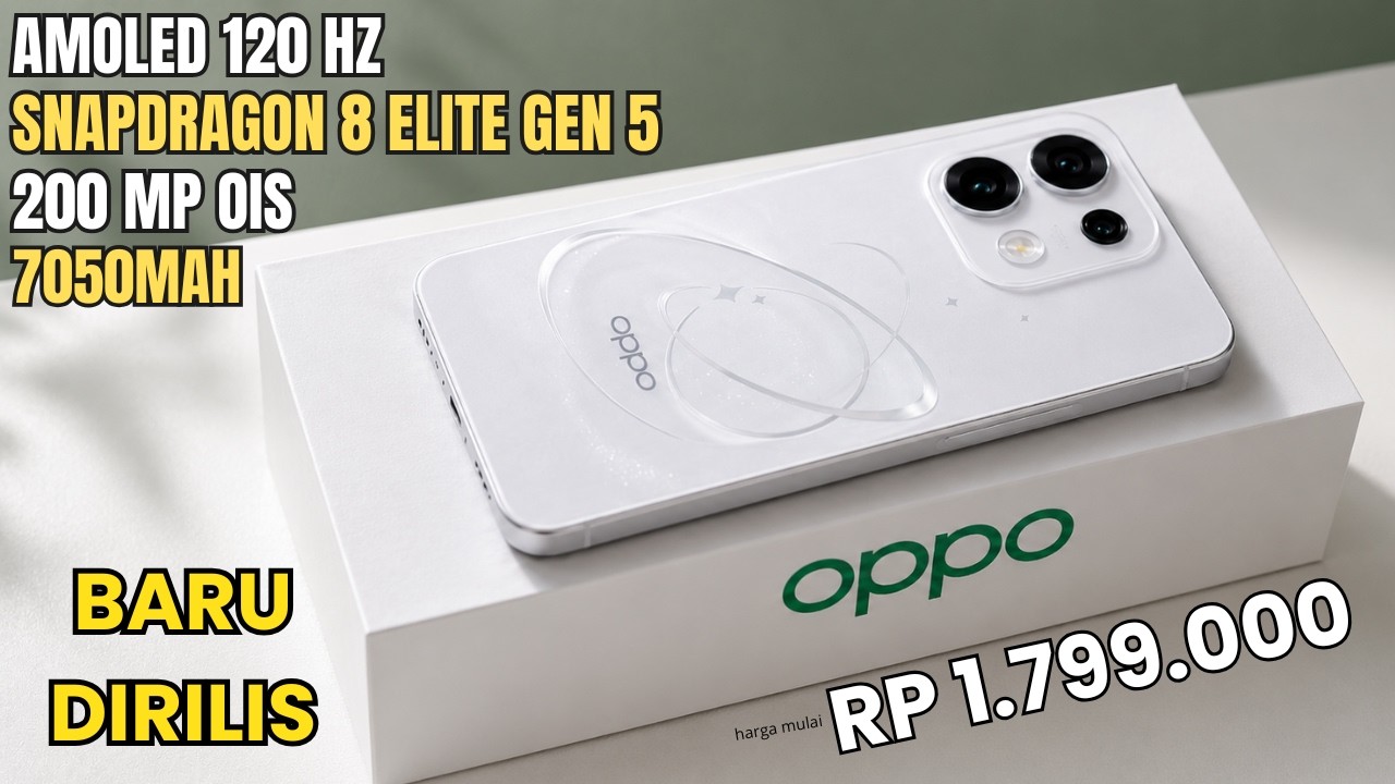 BARU DIRILIS‼️RAM 12/512 GB, 7050MAH - HP OPPO TERBARU JUNI 2026