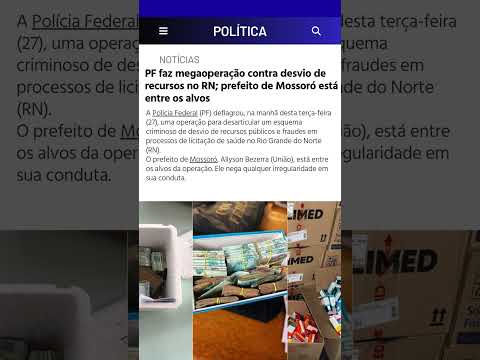 PF faz megaoperação contra desvio de recursos no RN; prefeito de Mossoró está entre os alvos