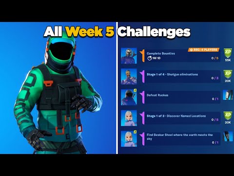 Fortnite All Week 5 Challenges Guide (Fortnite Chapter 2 Season 5) - Week 5 Epic & Legendary Quests