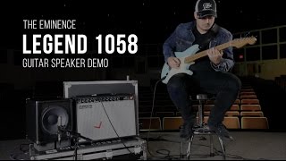 Video thumbnail for Eminence Legend 1058 Guitar Speaker Demo by Eminence Speaker