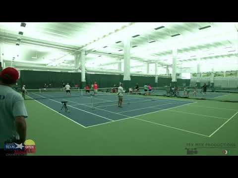 2018 TEXAS OPEN PICKLEBALL CHAMPIONSHIPS OPEN MIXED DOUBLES ADAM STONE SARAH ANSBOURY MATT WRIGHT LU