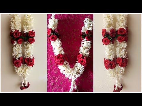 Simple and easy flower garland | Sugandha raj flower garland