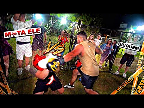 BRIGA REAL!!🔥 SAI NO SOCO COM A TROPA DO VINI PRA ACABAR COM A FESTA!! 5x1 👊🏼
