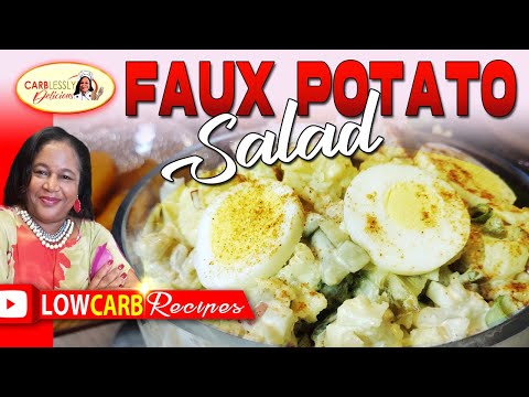 KETO POTATO SALAD "WITHOUT POTATOES” (Tasty Cauliflower Low Carb Recipes)