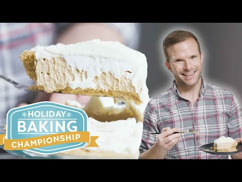 No-Bake Eggnog Cream Pie with Zac Young | Holiday Baking Championship