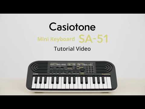 Casiotone Mini Keyboard SA-51 Tutorial Video | CASIO