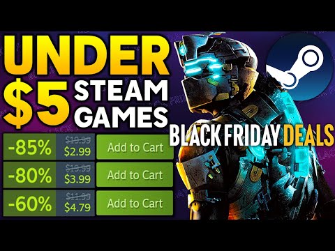 Steam BLACK FRIDAY 2025 Game Deals UNDER $5 - Tons of AWESOME PC Games SUPER CHEAP!