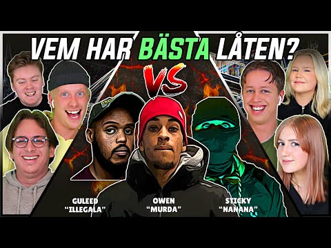 VEM HAR BÄSTA LÅTEN? (Owen, Guleed, Sticky) | Swedish Rap Reaction | #62