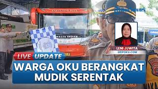 Lebaran Tiba, Wakapolres OKU Lepas Warga yang Ikuti Program Mudik Serentak ke Kampung Halaman