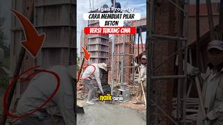 Cara membuat pilar beton ala tukang cina #construction #trending #fyp #fypシ゚vira