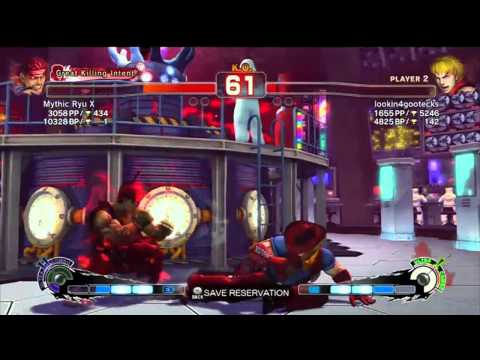 SSF4 AE: Mythic Ryu X (Evil Ryu) VS looking4gootecks (Ken)