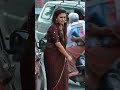 Farina Azad Navel In Transparent Saree