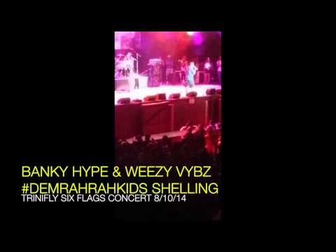 Banky Hype & Weezy Vybz Shelling SIx Flags Trini Fly Caribbean Concert