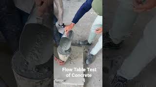 Flow Table Test of Concrete | Civil | Construction | SCC | Quality 🚧🏗️
