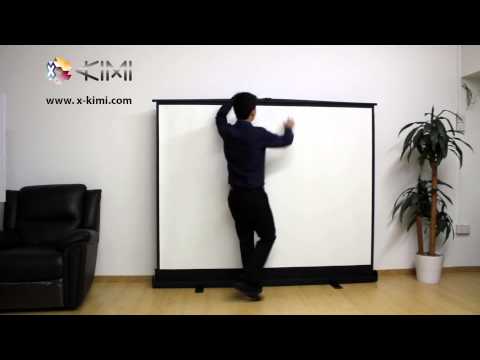 X-KIMI 100 Inch Floor Projector Screen video thumbnail