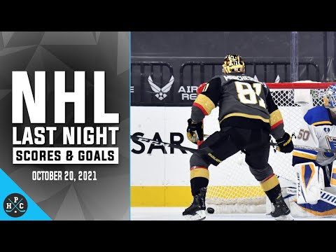 NHL Last Night: All 13 Goals and Scores on October 20, 2021