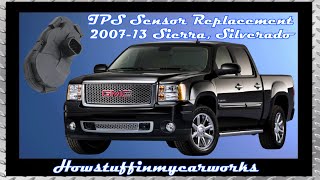 How to change replace throttle position sensor TPS on 2007 to 2013 GMC Sierra and Chevy Silverado