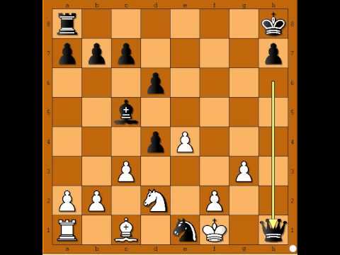 Najgenijalniji potez Damom - REINER vs STEINITZ - Skotski gambit  # 435