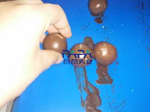 chocolate covering coating enrobing machine for date ball energy ball
