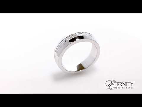 0.75CT Princess Cut 5 Diamond Men's Ring (815x)