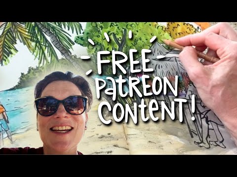 Sketching a Tropical Beach