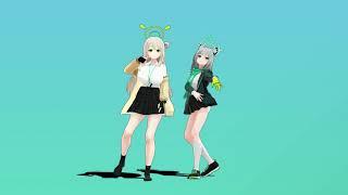Download lagu Blue Archive : Izayoi Nonomi & Sunaookami Shiroko ~ Just Dance [MMD] mp3