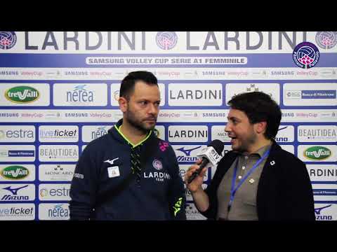 7a Giornata: Lardini Filottrano - Imoco Volley Conegliano 0-3. Coach Luca Chiappini in Mixed Zone.