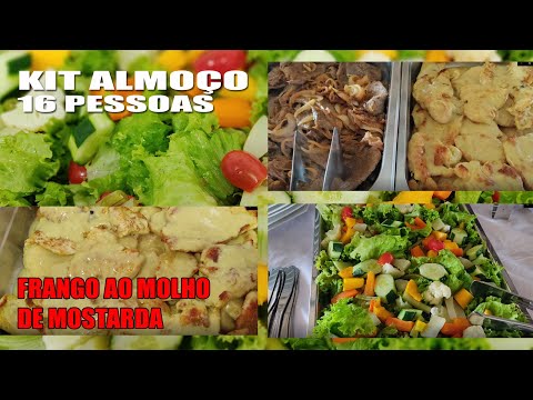KIT ALMOÇO 16 PESSOAS FRANGO AO MOLHO DE MOSTARDA - RECEITAS DA ROSA