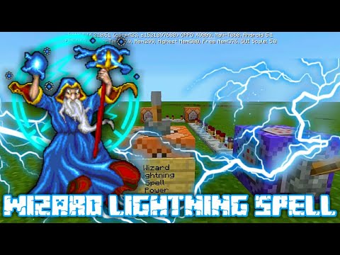 How to get a Wizard Lightning Spell Power in Minecraft using Command Block