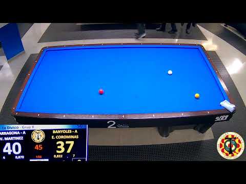 Lliga 3 Bandas 1ª Div. V.MARTINEZ (C.B. TARRAGONA) VS  E.COROMINAS (C.B. BANYOLES)