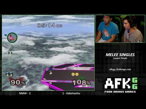 Melee - NMW (C. Falcon) vs kalamazhu (Peach) - Losers Finals at AFK6