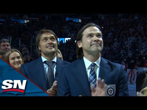 Teemu Selanne and Teppo Numminen Inducted Into Winnipeg Jets Hall of Fame