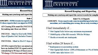 Broker Dealer Reporting Requirements - Greico Financial Training (Grei