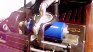 1913 Edison's first internal horn table phonograph Amberola V playing "Every Little Movement"
