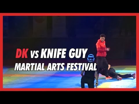 DK vs Knife guy at Martial Arts Festival - DK Yoo